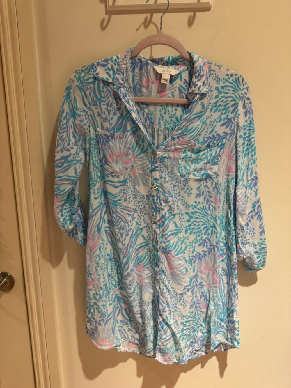 Lilly Pulitzer natalie cover up multi via del mar